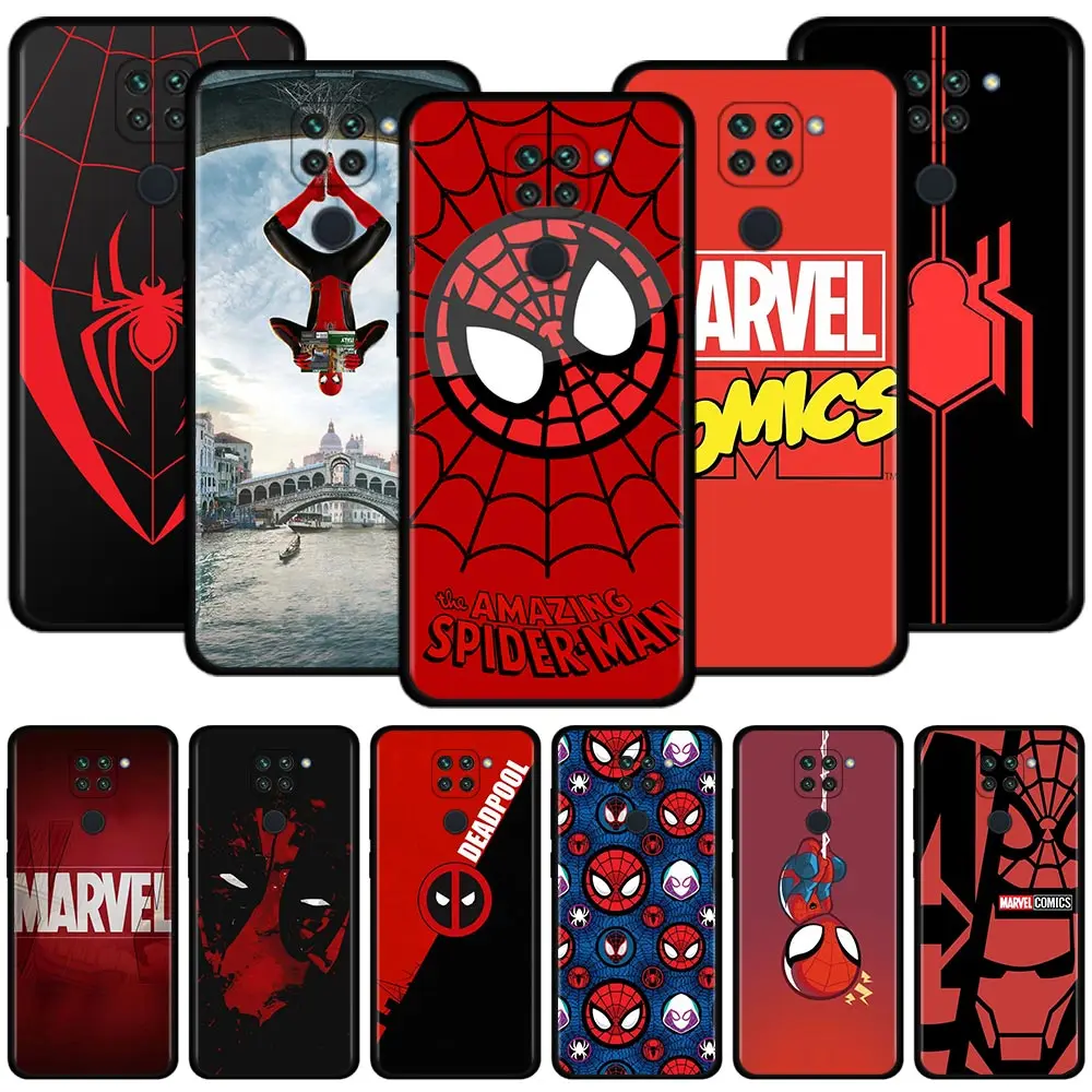 Чехол для Xiaomi Redmi Note 10 9 9S 9T 8 8T 7 Pro Max силиконовый мягкий чехол K40 9A 9C комикс Marvel
