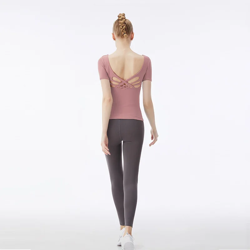 

Yoga Wear Women's Spring And Summer New Long-Sleeved Professional Fashion Gym Sports Breathable High-Elastic Fitness Clothing