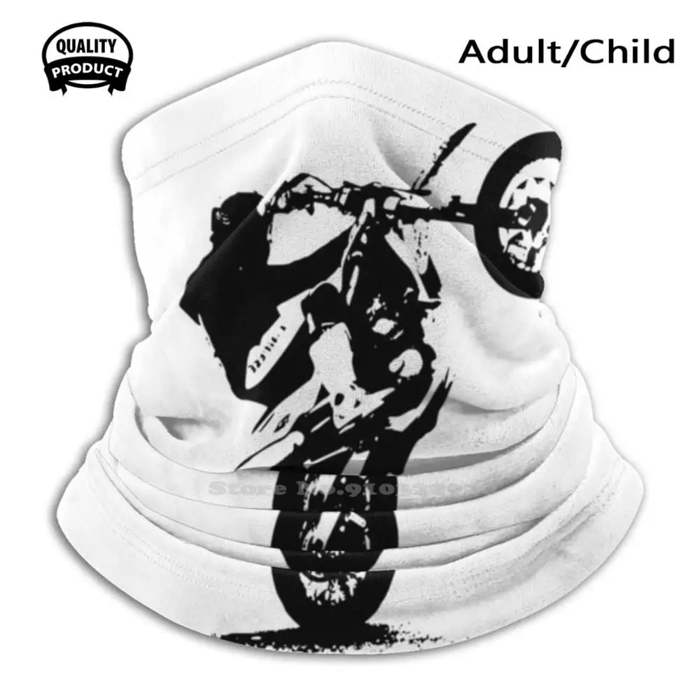 

Angry Motorcycle Designer Black Breathable Reusable Mouth Mask Break Fighter Mountain Motorcycle Mountain Bike Dirt Bike Dirt