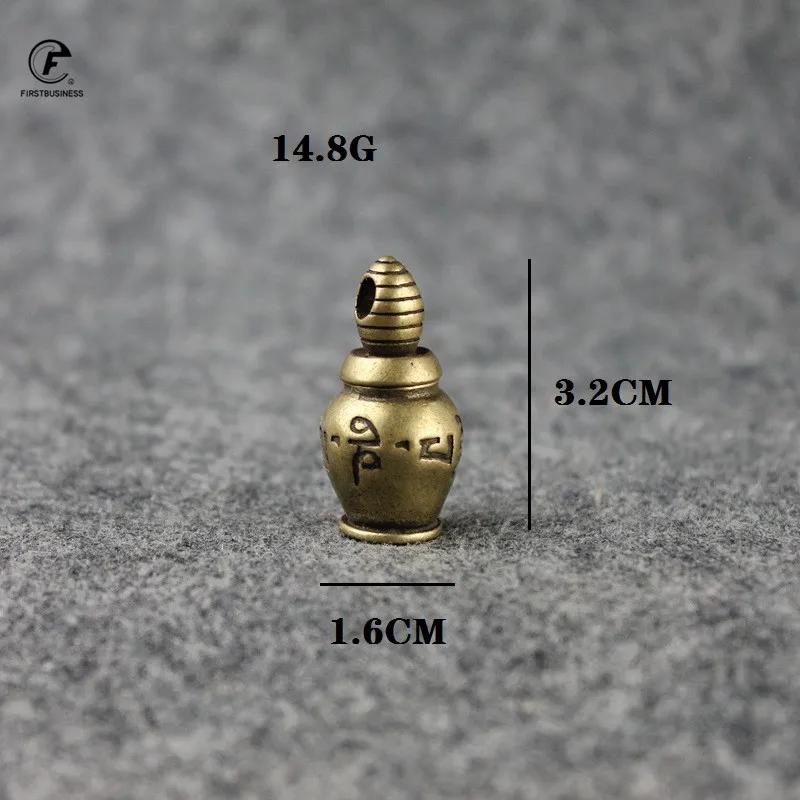 Твердая латунь шесть слов Тибетский Буддизм правда Водолей Чай Pet брелок