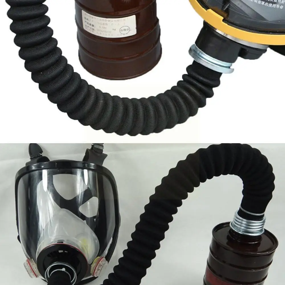 

Safety Gas Mask Respirator Rubber Hose Tube 40mm Connection Between Gas Mask Filter Suitable For Most Gas Masks Household G