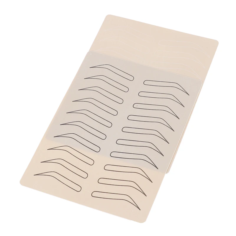 

1 Pieces Rubber Tattoo Practice Fake Skin False Eyebrows Tattoo Training Learning 7"x6"