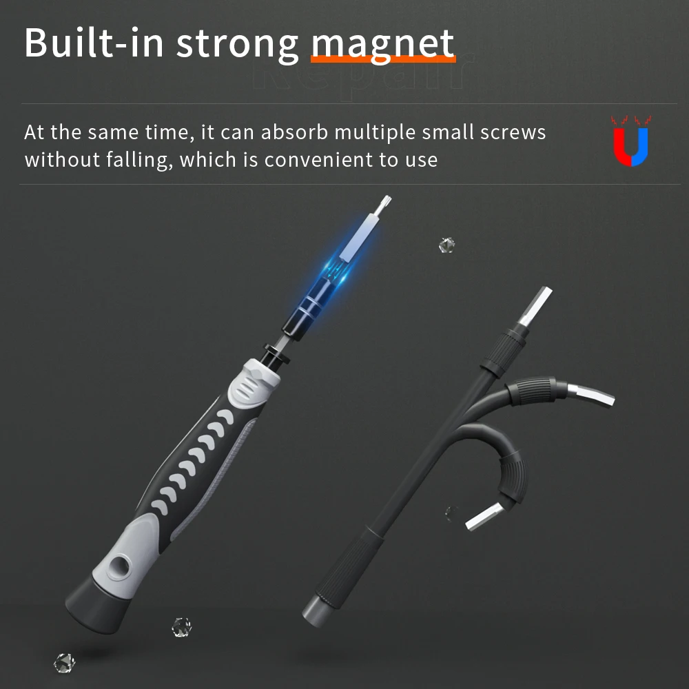 

130 In 1 Screwdriver Repair Tool Set Screwdriver Bits Set Magnetic Electronics Tool Set