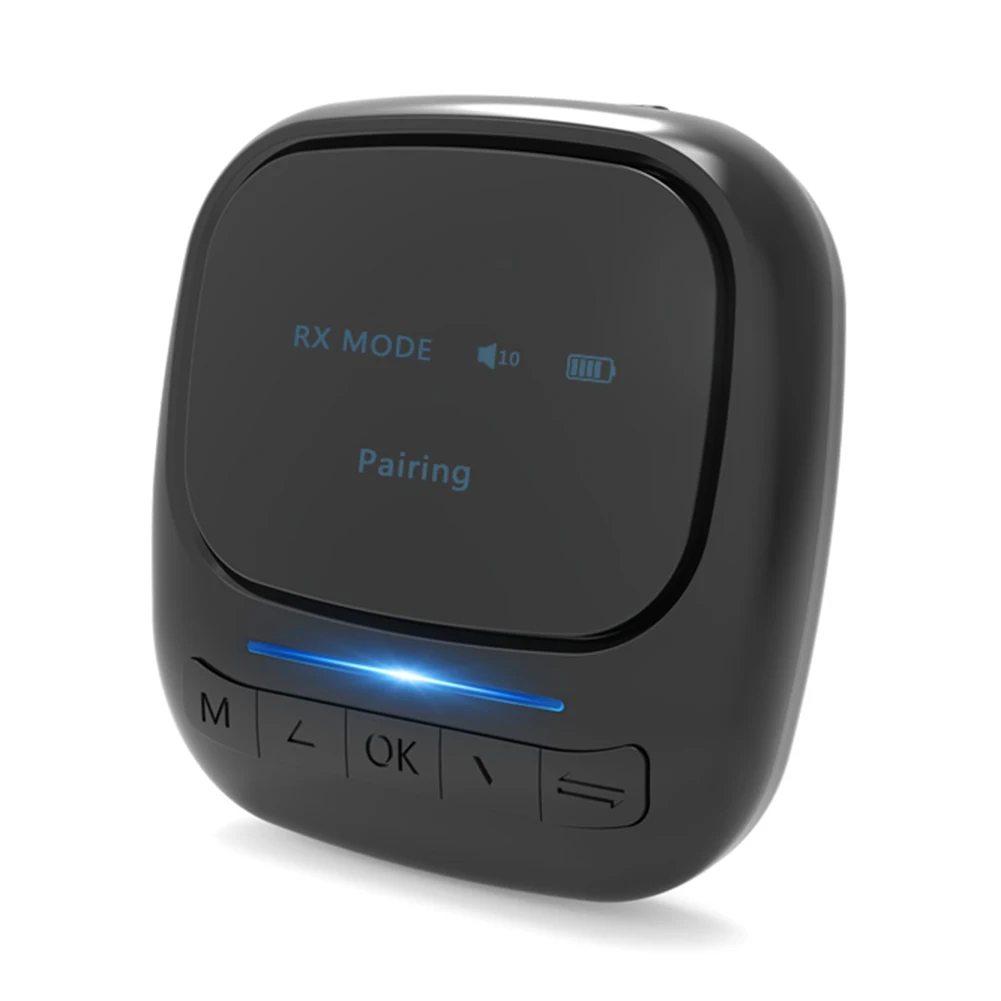 

3.5mm Wireless Music Transmitter Receiver B36 Mini Wireless Receiver Transmitter Bluetooth Audio Adapter with Screen