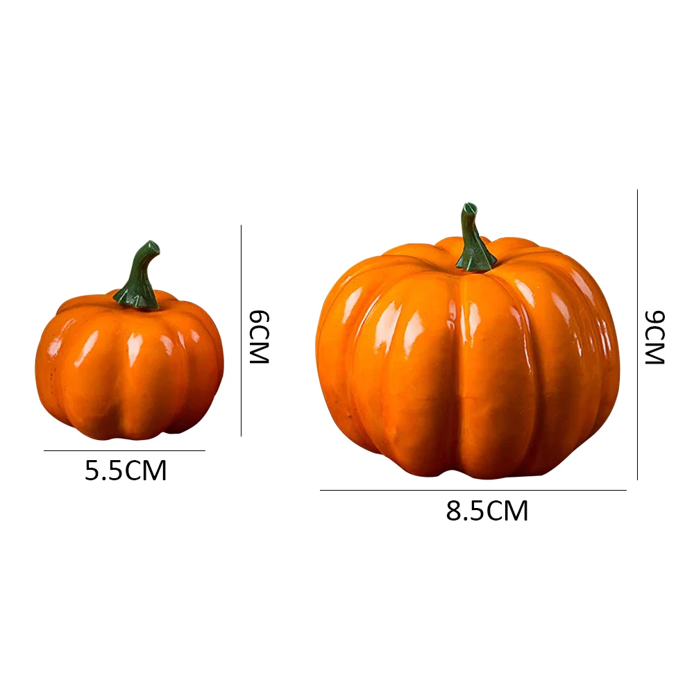 

12 pcs Mini Halloween Artificial Pumpkin Fruit Simulation Vegetable Fruit Ornaments House Halloween Party Decor Props DIY Crafts