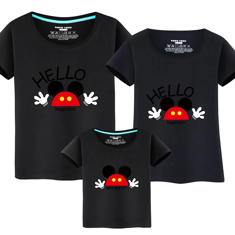 Футболка Папа и я одинаковые комплекты для семьи Одежда родителей детей Летняя