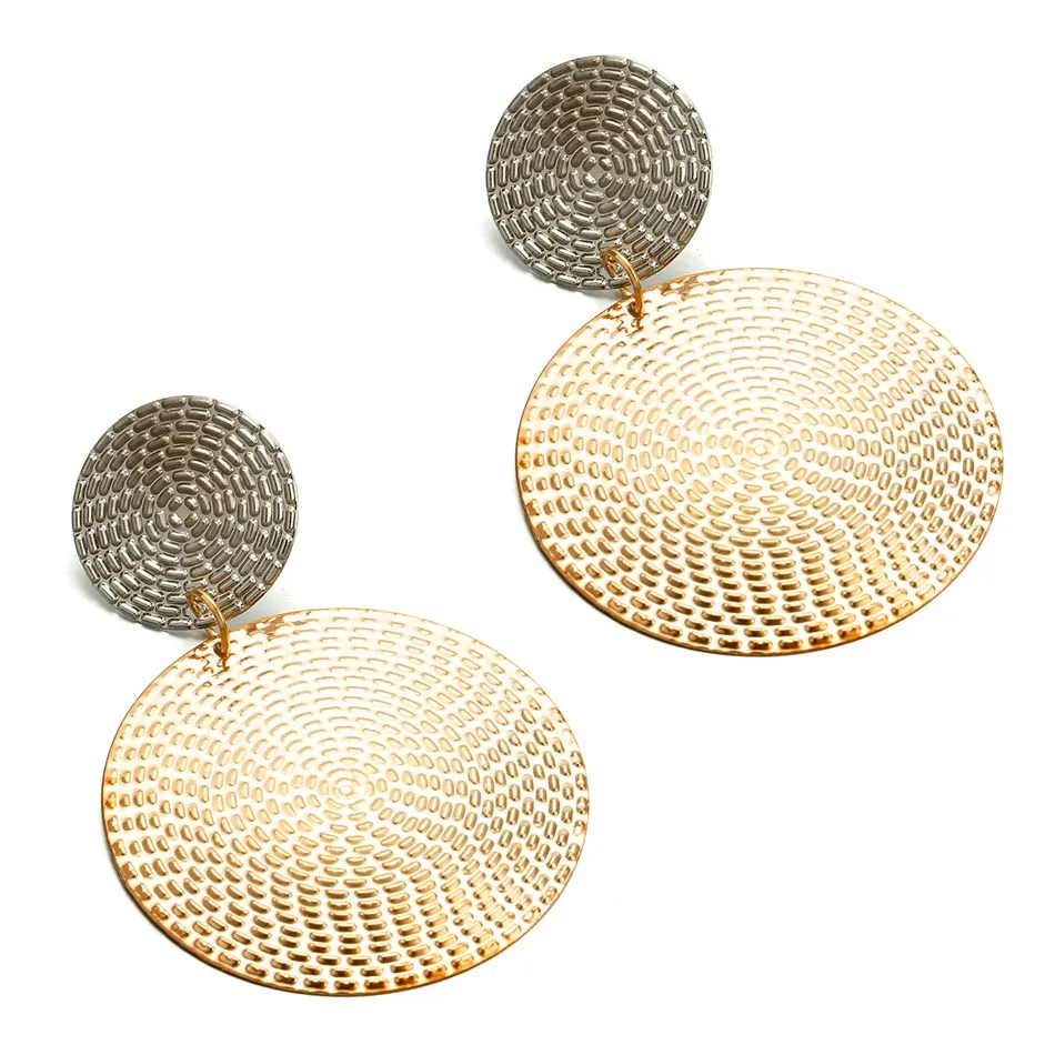 Женские Крупные круглые серьги Match Right золотистые подвески в африканском стиле