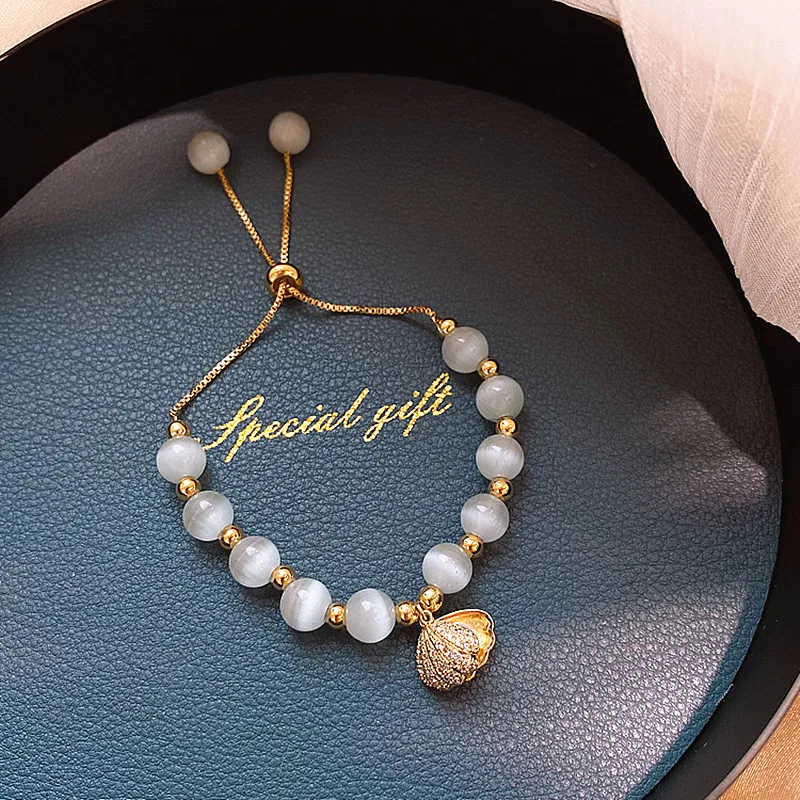 Natural Pearl Bracelets For Women Baroque Shell Starfish opal Bead Bracelet Normcore Style Hand Jewelry | Украшения и аксессуары