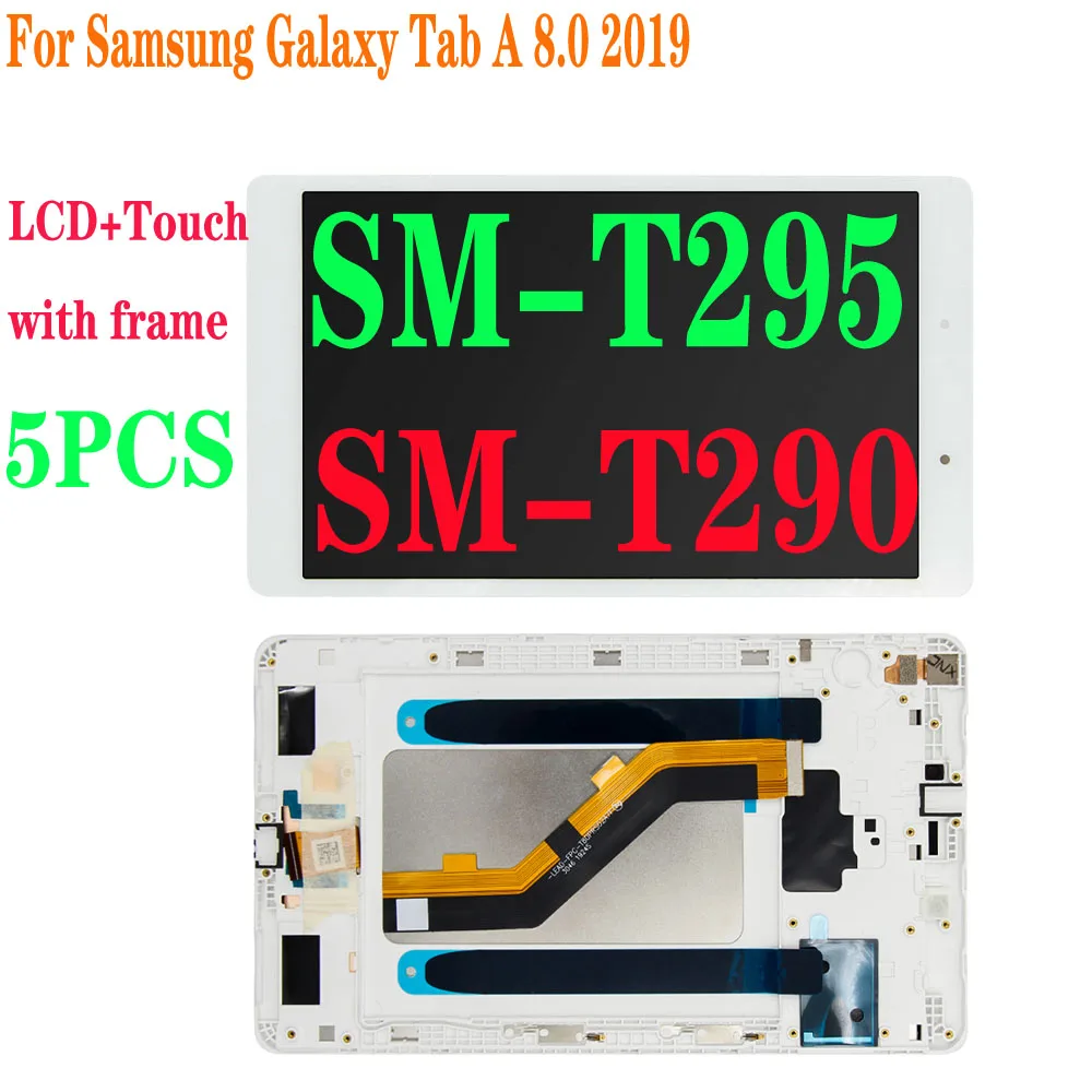 

Дисплейный модуль для Samsung Galaxy Tab A 8,0, 2019, SM-T290, SM-T295, T290, T295, 5 шт.
