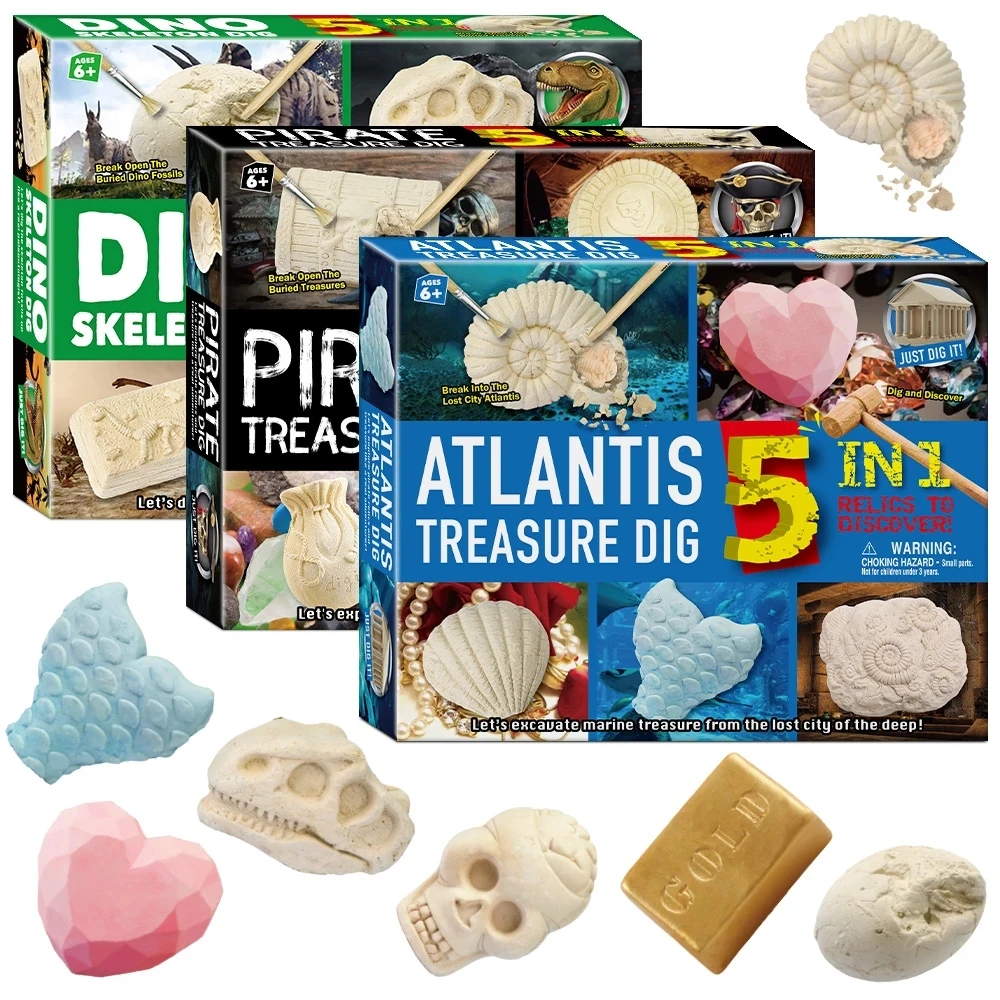 5 в 1 Динозавр мир Юрского периода детские игрушки морская раковина пиратский