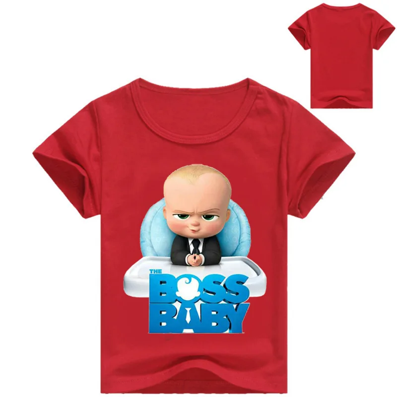 DLF От 2 до 16 лет модная Boss Baby (Я люблю свою семью) Детские футболки для девочек милая верхняя одежда с