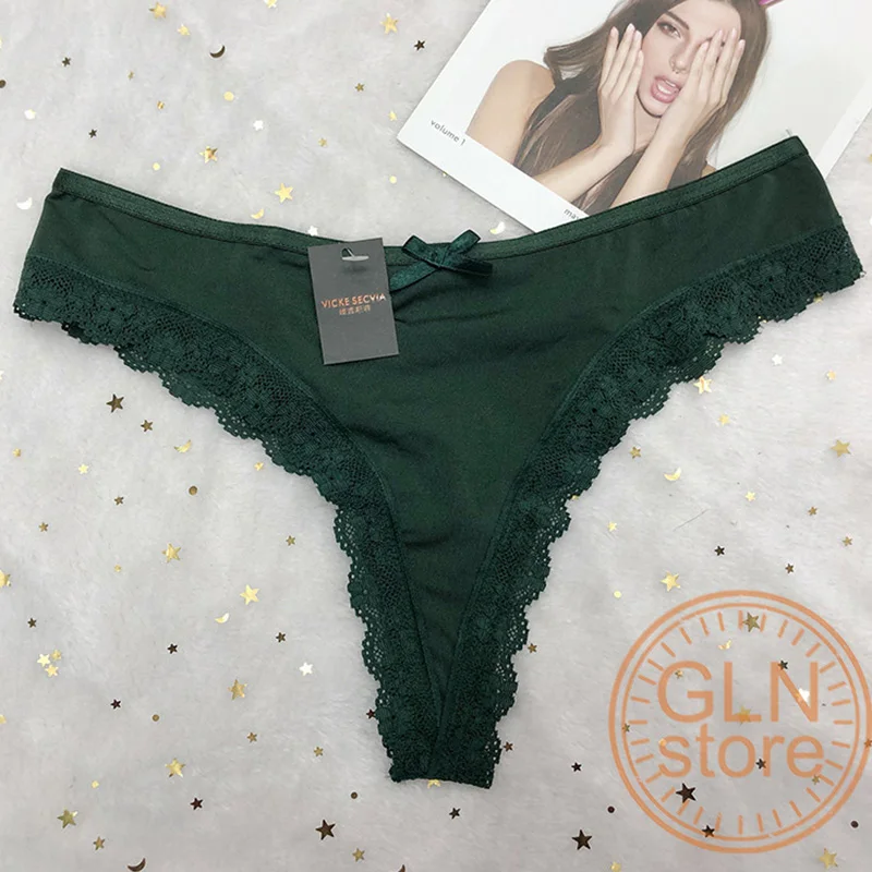 

2020 New Style Thongs Women 's Panties Sexy Lace Underwear Breath Girl 's Comfortable Wholesale Lingerie 126