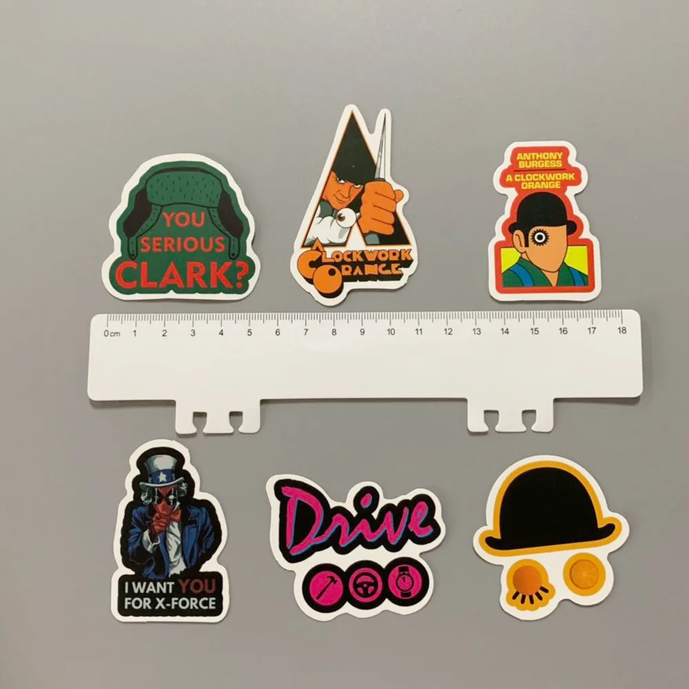 

10/50pcs Classic Movie Stickers for Luggage Laptop Art Painting Fiction Poster Stickers Waterproof Skateboard Toy