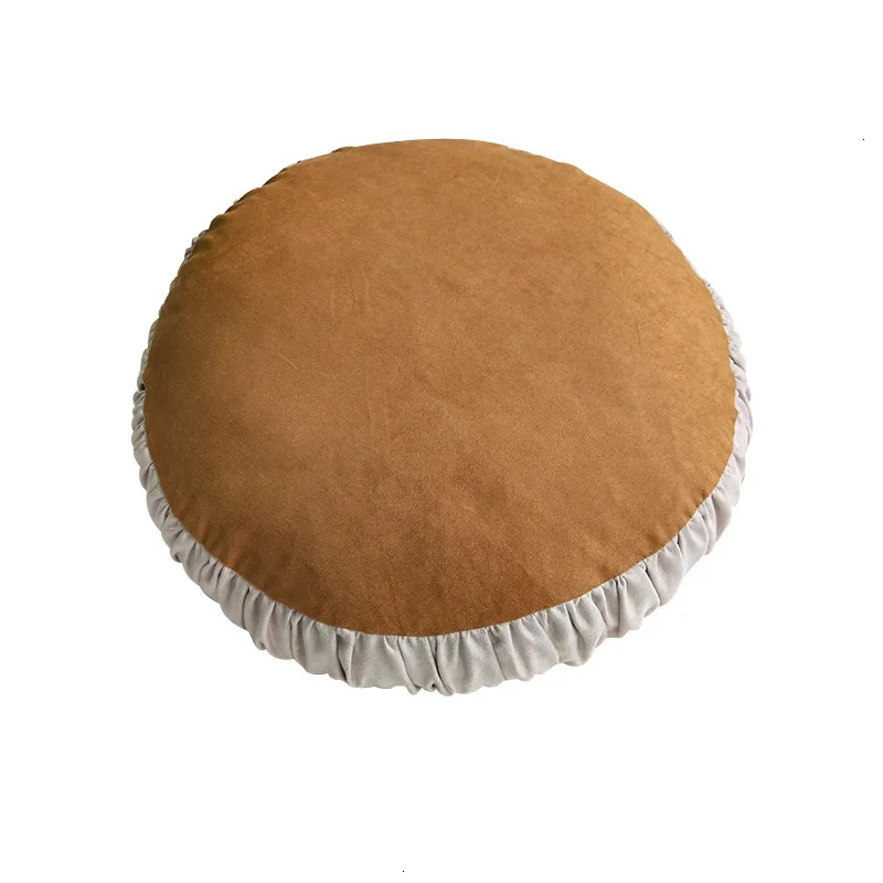 Замша сращивания Подушка Almofadas Para декоративный диван торт Автомобильная круглая