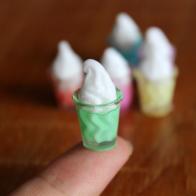 Масштаб 1/12 миниатюрный кукольный домик мороженое чашка для мороженого Ролевая