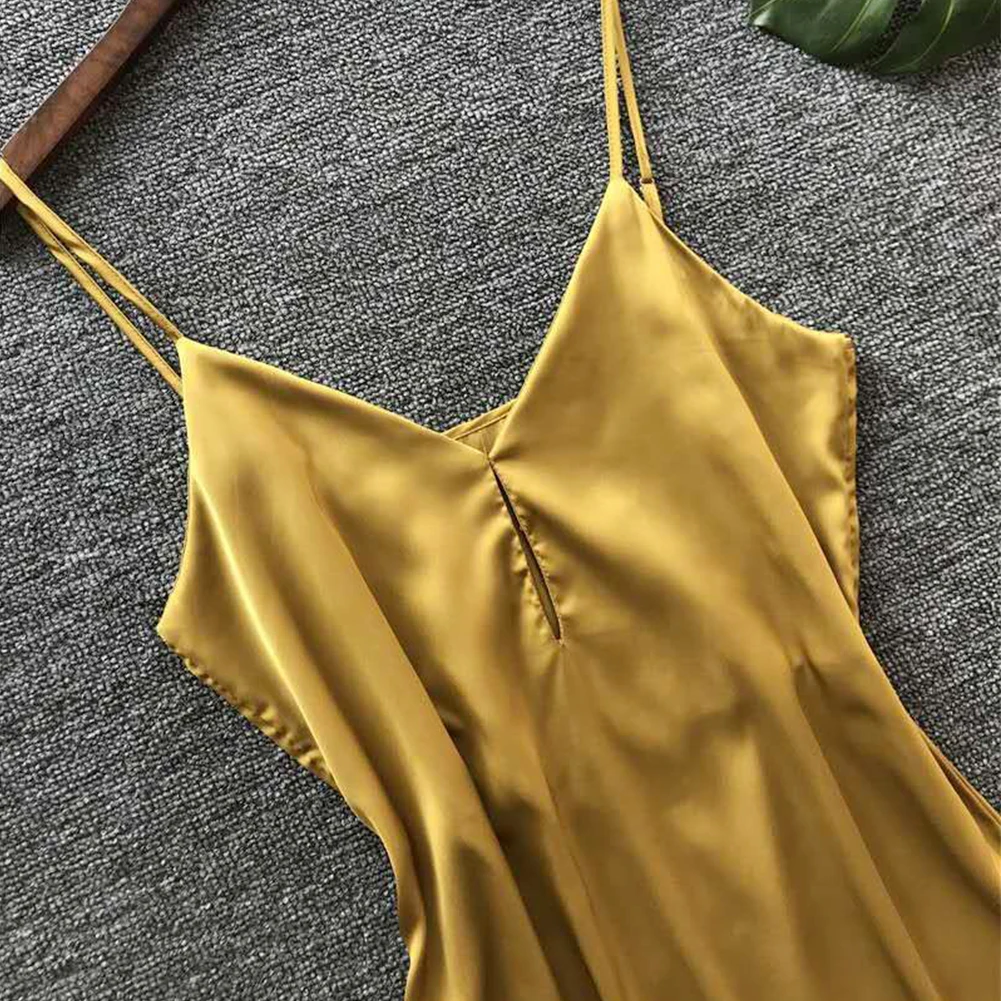 Одежда для отдыха имитированный шелк женский пеньюар леди подарок лето V шеи