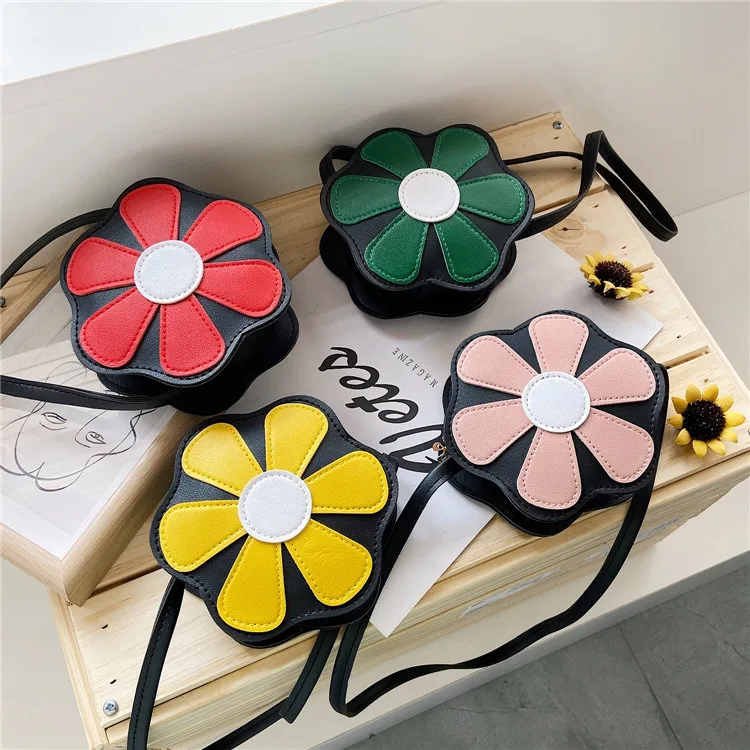 

Кошелек на молнии для маленьких девочек и мальчиков, милая детская сумка через плечо из искусственной кожи с цветами, маленький бумажник