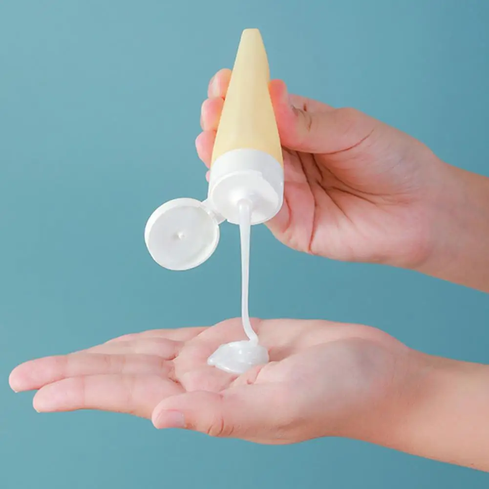

60ML Storage Bottle Soft Cosmetic Accessories Plastic Essence Shampoo Dispenser Bottle for Travel