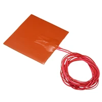 12v 50w silicone heater pad 100x100mm for 3d printer heated bed heating mat silicone warming accessories