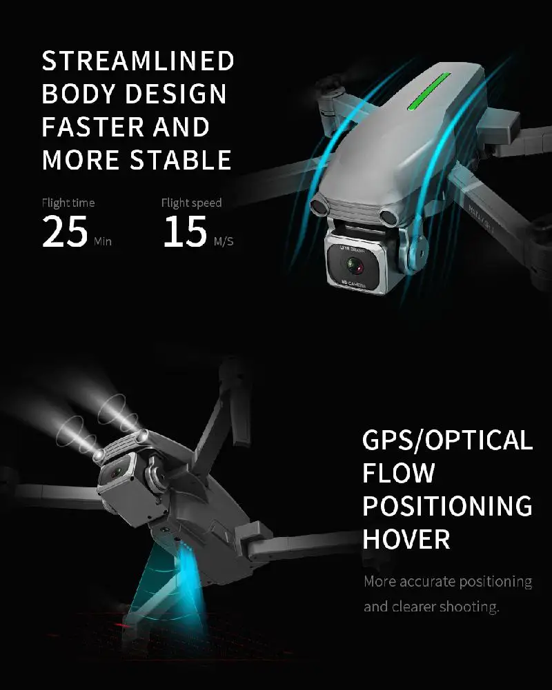 L109/L109-S1 дрона с дистанционным управлением GPS 4K HD Камера 5G WI-FI видом от первого лица