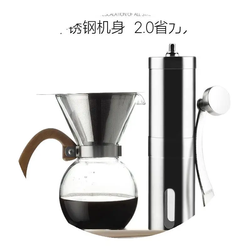 

Adjustable Coffee Grinder Stainless Steel Portable Eespresso Machine Washable Moedor De Cafe Household Kitchen Tools ED50KF