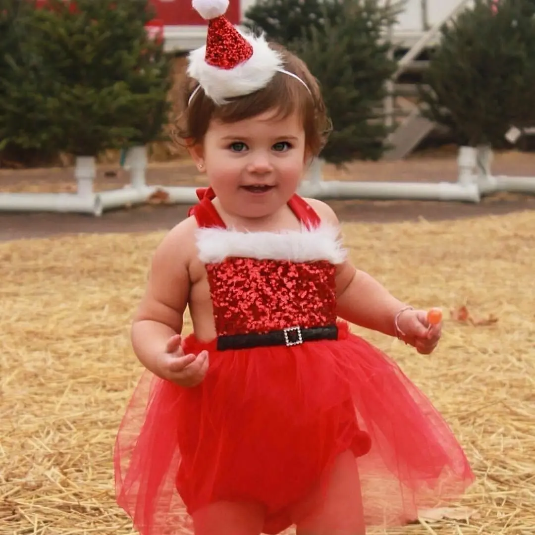 Лидер продаж милое рождественское праздничное платье пачка для маленьких