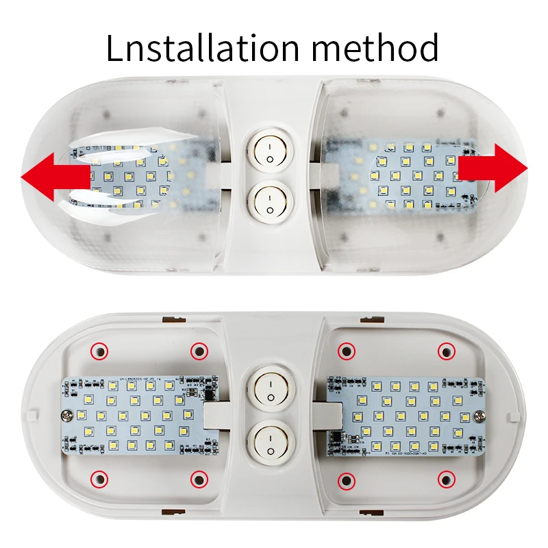 Светодиодное освещение RV 12V 800lm 6000-6500K потолочный светильник для кемпера прицепа