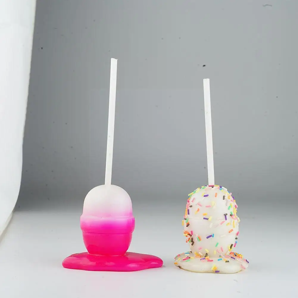 

Simulation Lollipop Melting Model Toys Cute Looks Resin Children Miniature Gifts Decoration Fun Toy Birthday Living Crafts O5V2
