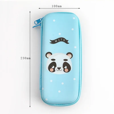 Panda-small EVA Kawaii школьный пенал большой футляр для хранения ручки для девочек и мальчиков Милая коробка с канцелярскими принадлежностями комплект коробка художественные принадлежности - Цвет: Panda-small