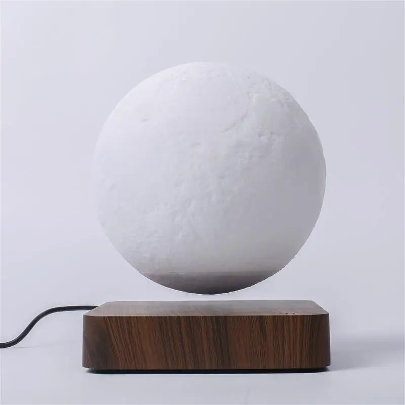 구매 Levitating Moon Lamp, 3D 인쇄로 자유롭게 공중에서 떠 다니는 회전 LED Moon Lamp에는 3 가지 색상 모드 (예, WH, Wh에서 변경
