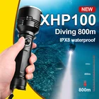 Мощный светодиодный фонарик XHP100 для дайвинга, профессиональный фонарик для погружения с аквалангом на 800 м, водонепроницаемость IPX8, перезаряжаемые Подводные лампы XHP90.3