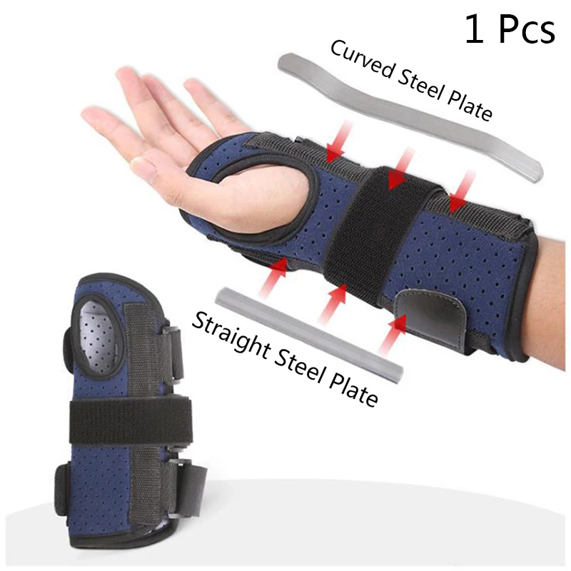 

1PCS Wrist Hand Brace Support Carpal Tunnel Splint Arthritis Tendonitis Sprain Thumb Stabilizer With Palm Cushion Pad