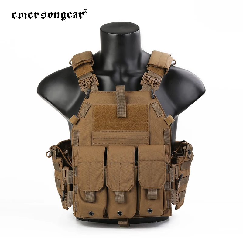 Цена Emerson Gear 094K держатель тарелок с магнитной сумкой ROC Molle тактический жилет страйкбол охота стрельба Защита тела Броня защитное снаряжение