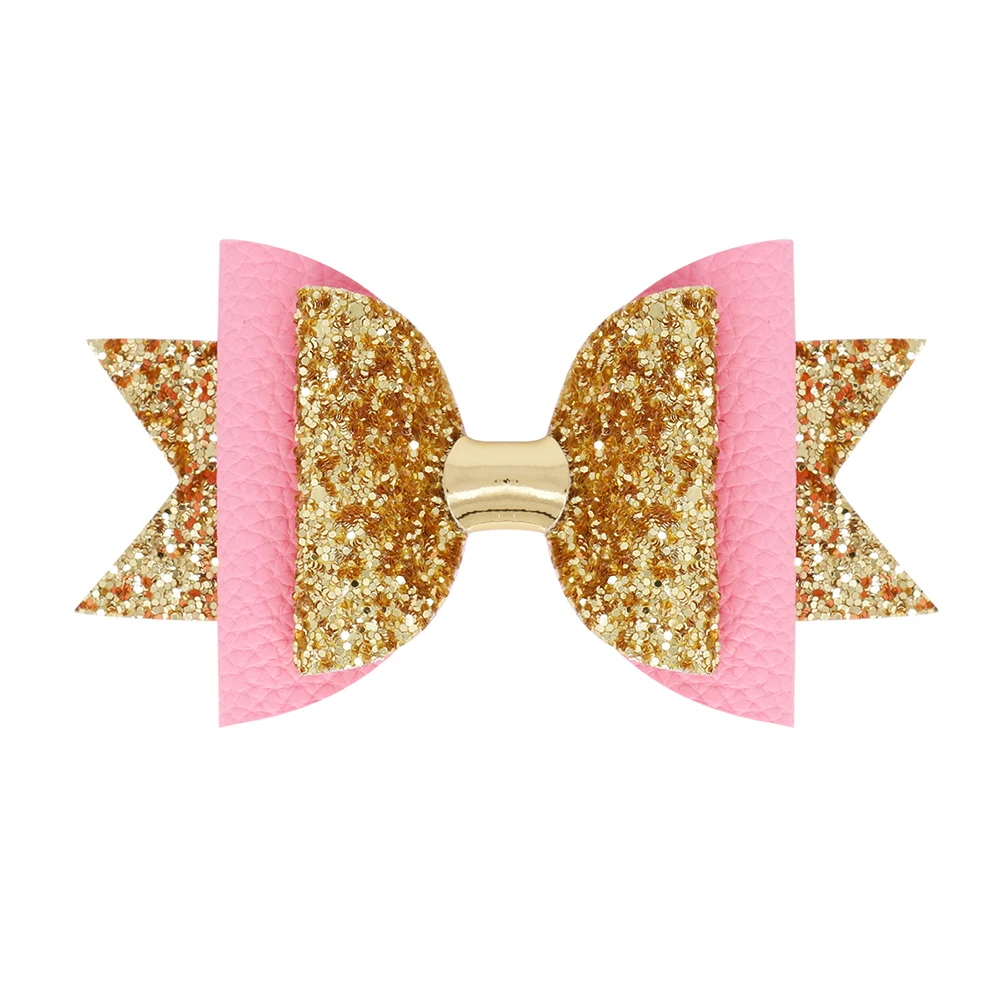 12 см блестящая заколка принцессы для волос с бантом и блестками девочек детские