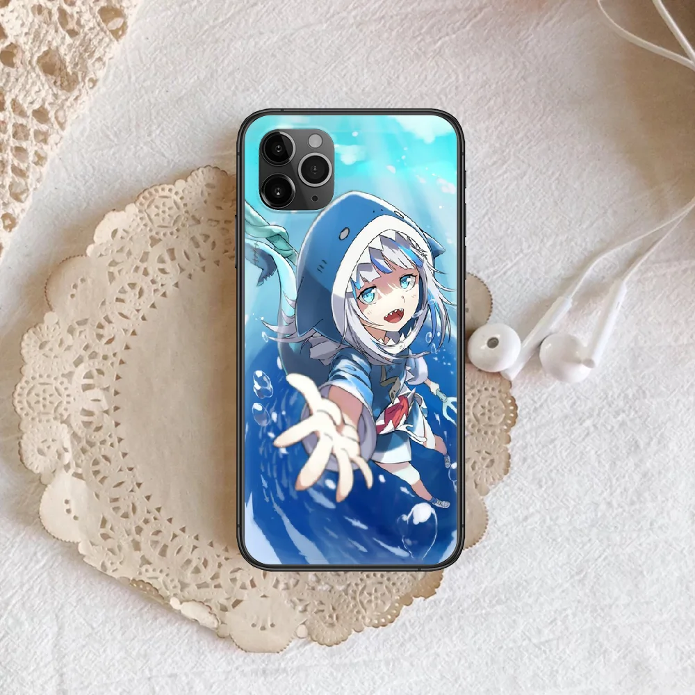 

Gawr Gura hololive girl Phone Case Cover Hull For iphone 5 5s se 2020 6 6s 7 8 12 mini plus X XS XR 11 PRO MAX black Cell 3D