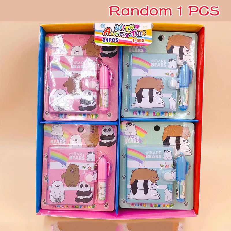 Random 1 PCS style 3 Kawaii Единорог Фламинго мини блокнот шариковая ручка Набор Милые блокноты ручки креативные канцелярские принадлежности подарок для детей школьные принадлежности - Цвет: Random 1 PCS style 3