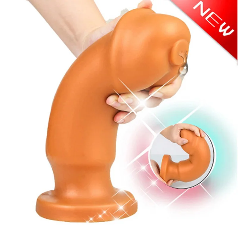 Лошадиный дилдо большой Анальная пробка Анальный расширитель большая задница Plug