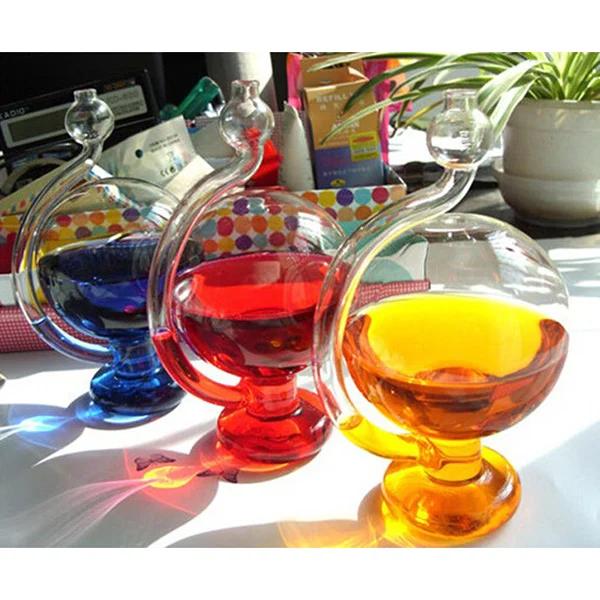 Инновационная Съемная вдохновленная стеклянная бутылка для прогноза погоды