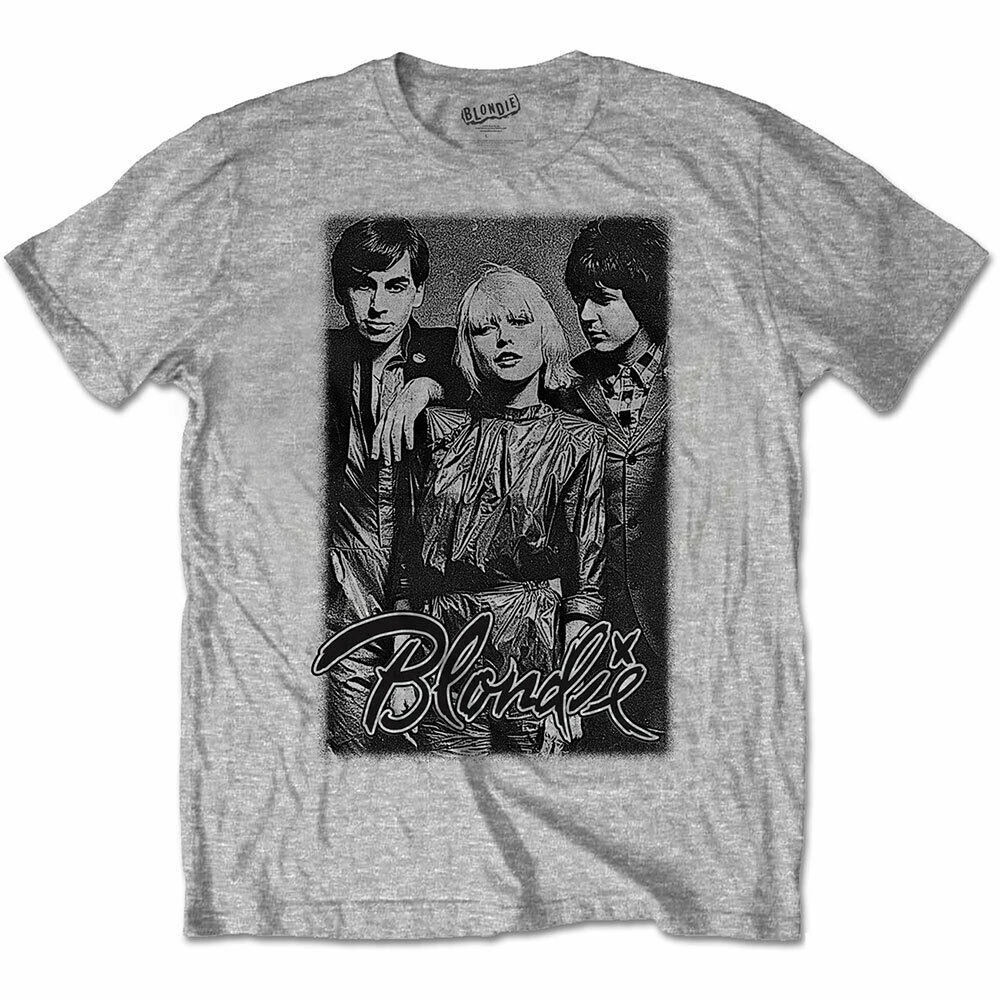 BLONDIE Band промо фото мягкая облегающая футболка Новая S M L XL XXL официальная|Мужские