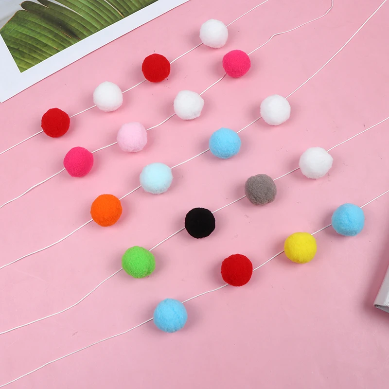 Гирлянда-подвеска с разноцветными помпонами 2 5 м | Дом и сад