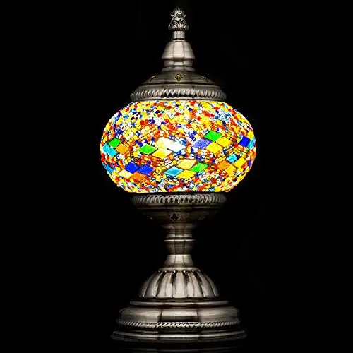 Мозаичные Лампы Ручной Турецкая мозаичная Настольная лампа с алмазной мозаики