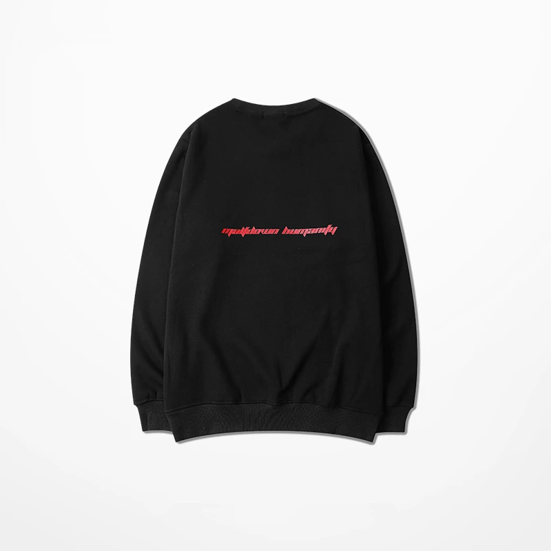 Новые свитшоты Для мужчин с круглым вырезом флис 2020 длинным рукавом Свободные