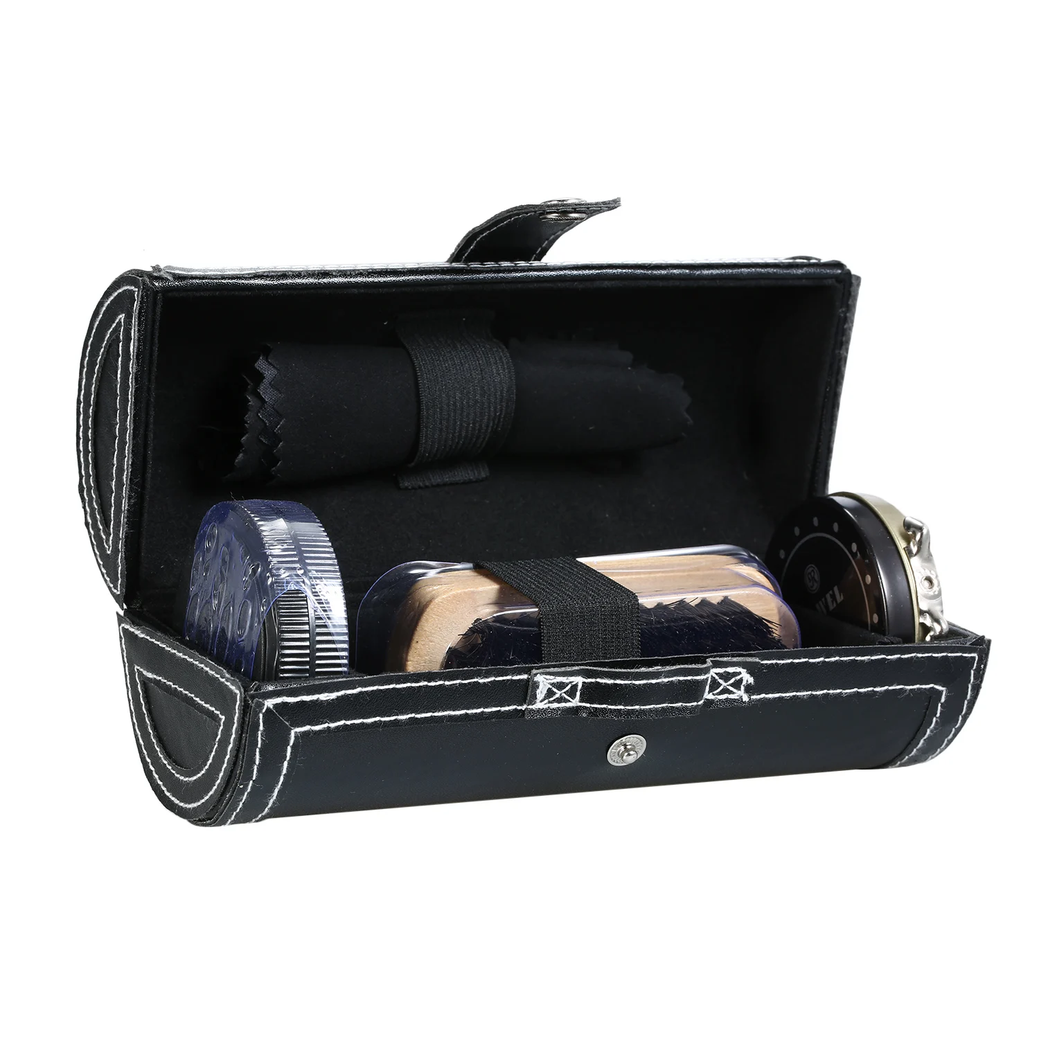 Набор для ухода за обувью 6 шт. набор чистки кожаной обуви щетки компактный с