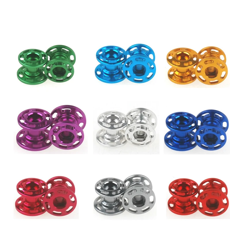 2 шт. самодельные 13-12 мм двойные алюминиевые ролики 15398/94945 Легкие Полые