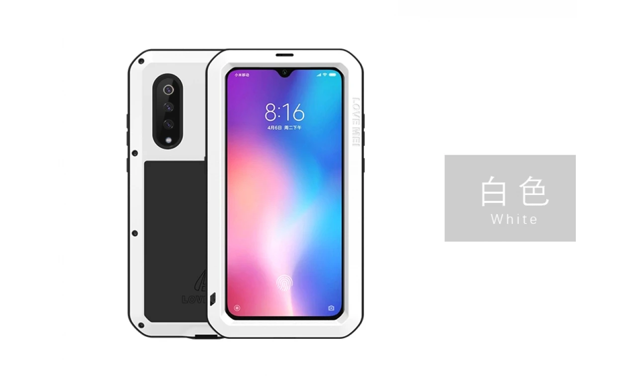 Love Mei для Xiaomi 8 9 Max 2 3 алюминиевый металлический+ Gorilla glass ударное Падение водонепроницаемый чехол для Xiaomi Mix 2 2s