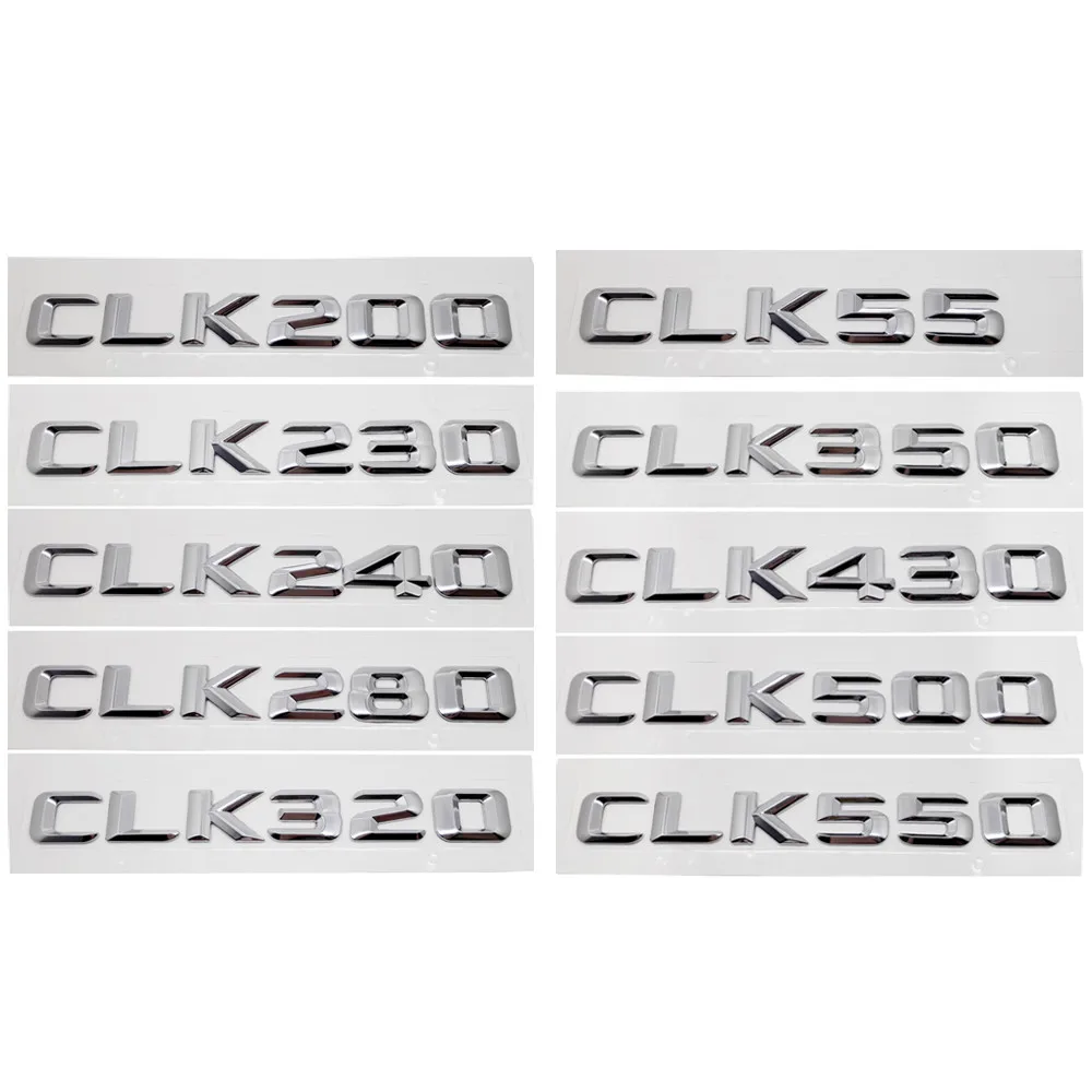 

For Mercedes CLK W208 W210 CLK200 CLK230 CLK240 CLK280 CLK320 CLK350 CLK430 CLK500 CLK550 CLK55 Metal Rear Sticker Car-styling