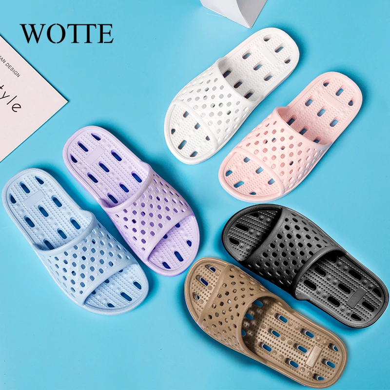 

Slippers Women Indoor Floor Flat Shoes Summer Non-slip Flip Flops Bath Home Slippers Female Slipper Comfortable claquette femme