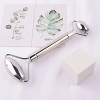 stainless steel massage tool facial roller massager cooling metal contour reduce puffiness face lift anti aging skin tightening