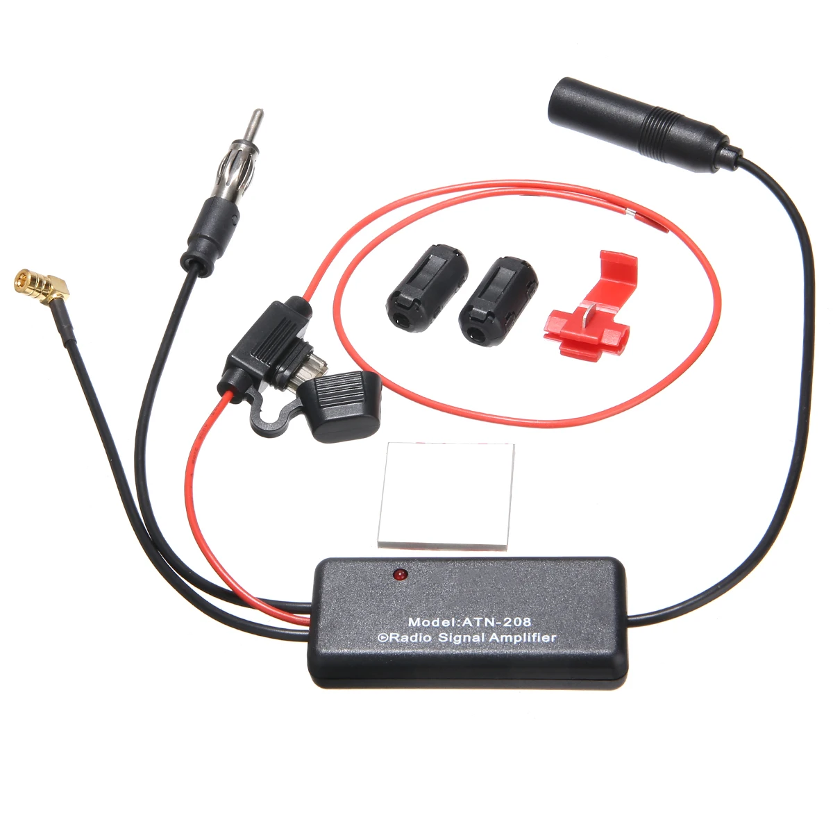 

For Receiver Antenna 1pc DC 10-15V FM/AM DAB Aerial Splitter Adapter Cable SMB Converter Car Radio Signals 88-108MHZ Mayitr