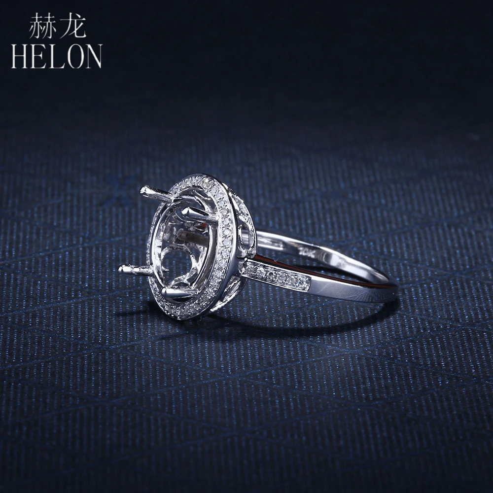 HELON однотонное 14K белое золото женское Модное изящное ювелирное изделие